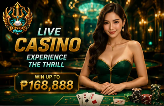 Live dealer revealing cards during a timed BINGOPLUS table round